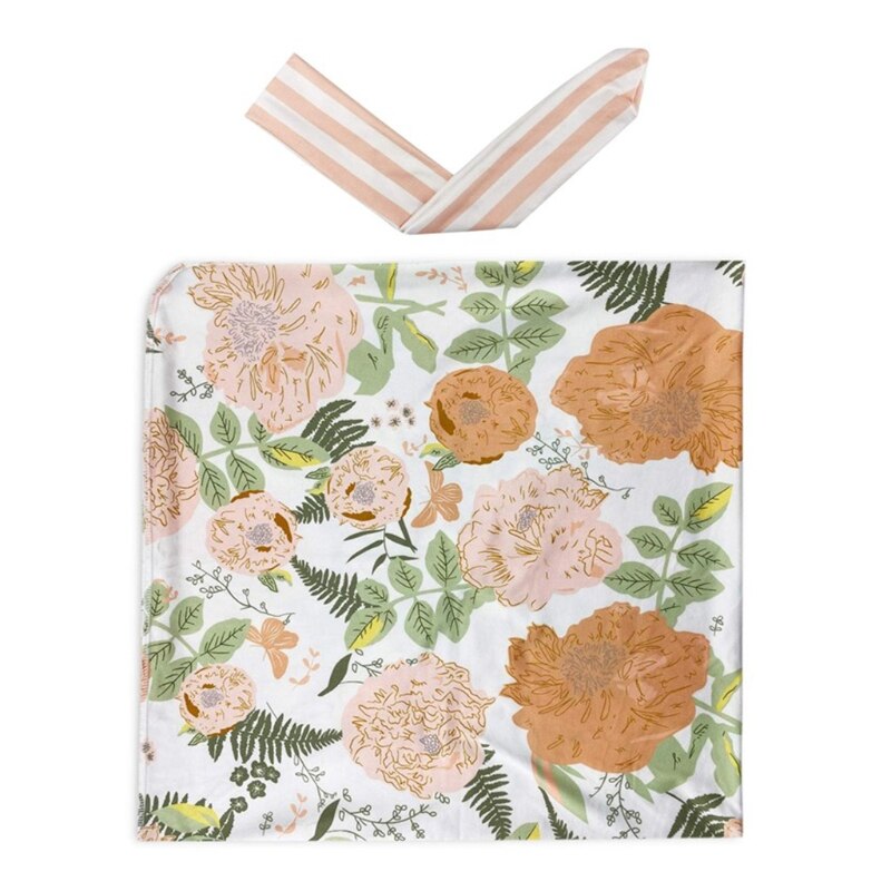 2 uds. De envoltura Floral para Recién Nacido + conjunto de diadema, manta receptora de algodón para bebé, saco de dormir, banda para el pelo: 5