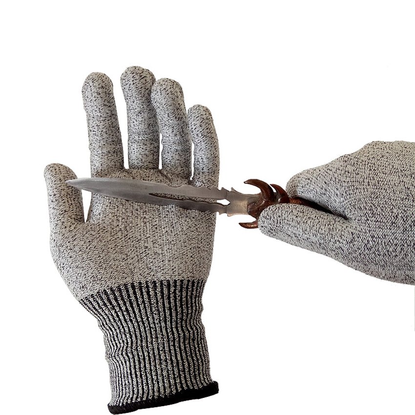1 par niveau 5 mod de afskårne handsker anti-cut handsker arbejdshandsker skærebestandige stødsikre sikkerhedshandsker