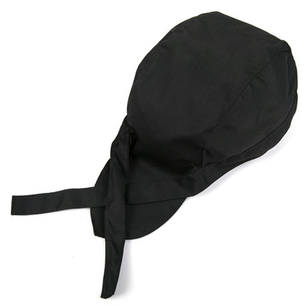 sombrero de Chefs de cocina Catering tapa del cráneo Gorro con lazo turbante Hotel restaurante cafetería panadería gorros para cocinar