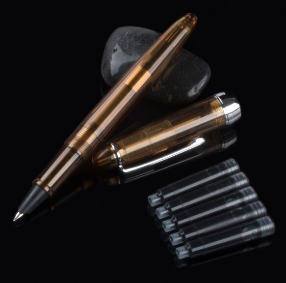 JINHAO 992 Student Fountain Office Pen Transparent 6 Color Round Spiral: 06