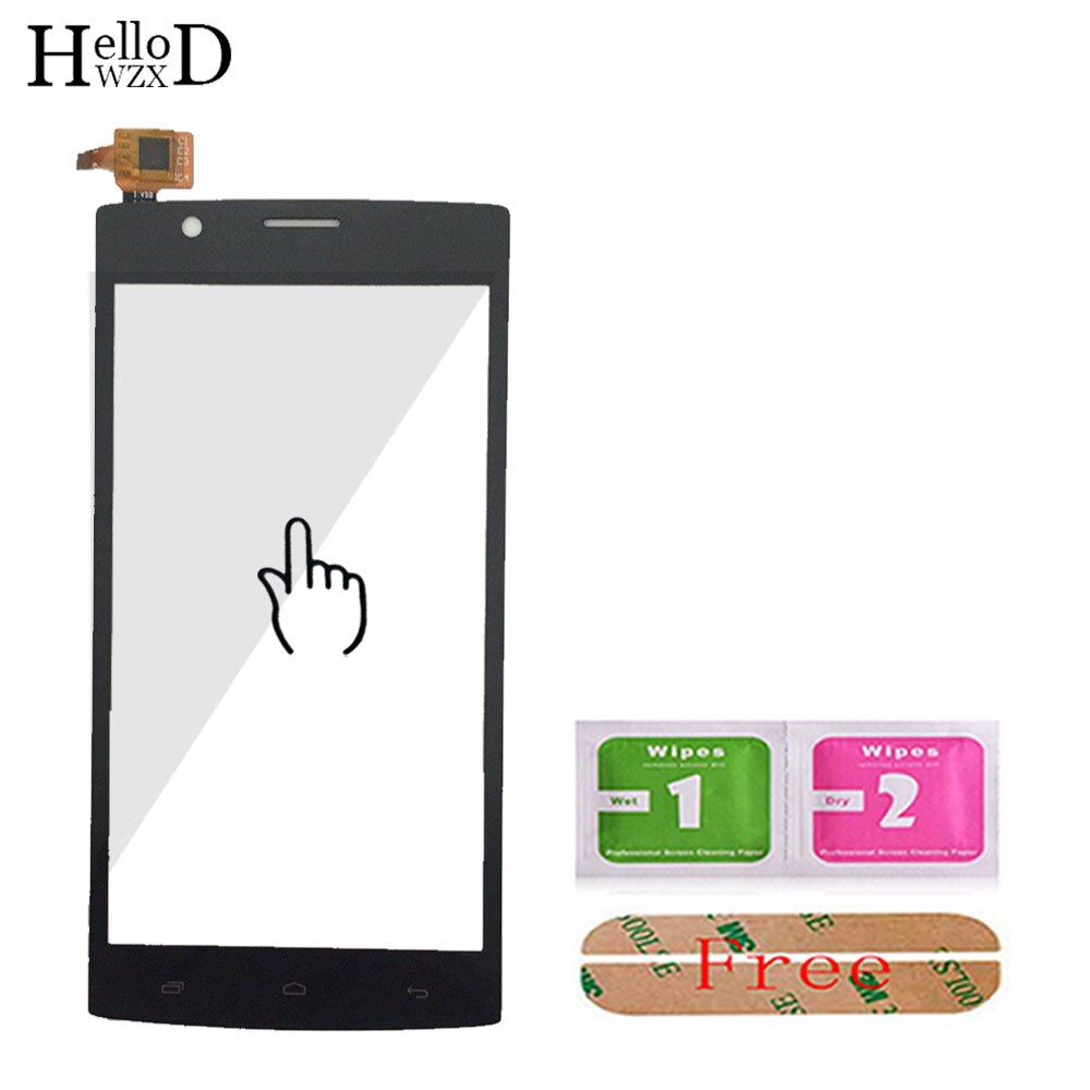 Touch Screen For Fly FS501 Nimbus 3 FS 501 Touch Screen Digitizer Glass Panel Lens Sensor Flex Cable Parts Tools Adhesive