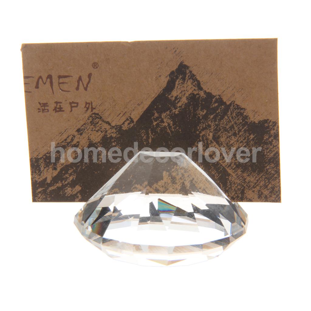 1pcs Wedding Diamond Card Holder Crystal Place Card Holder for Wedding Table Decoration