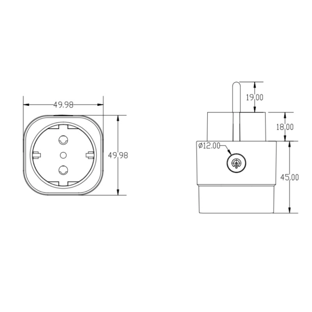 IoTorero Made For ESPHome ESP8285 EU Plug Consumption Monitoring 16A Works With Home Assistant