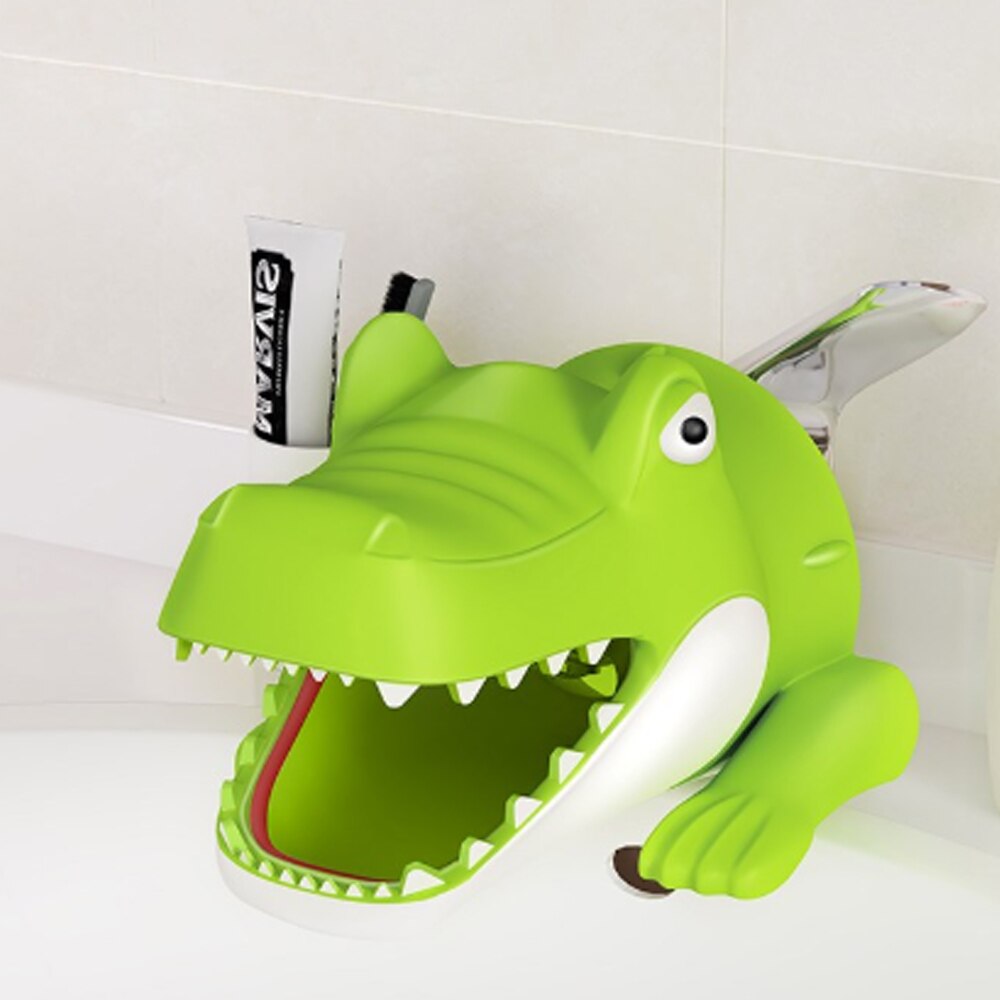 Behogar freundlicher Wasserhahn Verlängerung Nette Karikatur Ebene Schlecht Waschbecken Wasserhahn Wasserhahn Verlängerung für Kleinkinder freundlicher Waschen Hände