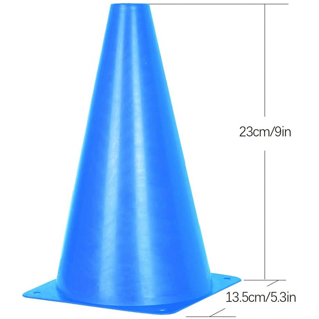 10 Pack Plastic Blue Traffic Cones With Road Tape Included Multi USE Blue plastic traffic cone set#30