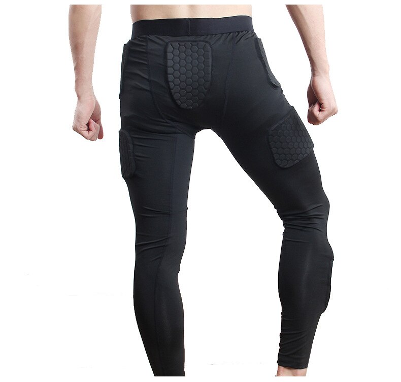 Rugby Men's Soccer Goalkeeper Training Pants American Football Pads Workout Adult Ftness Knee Guard Safety Trousers