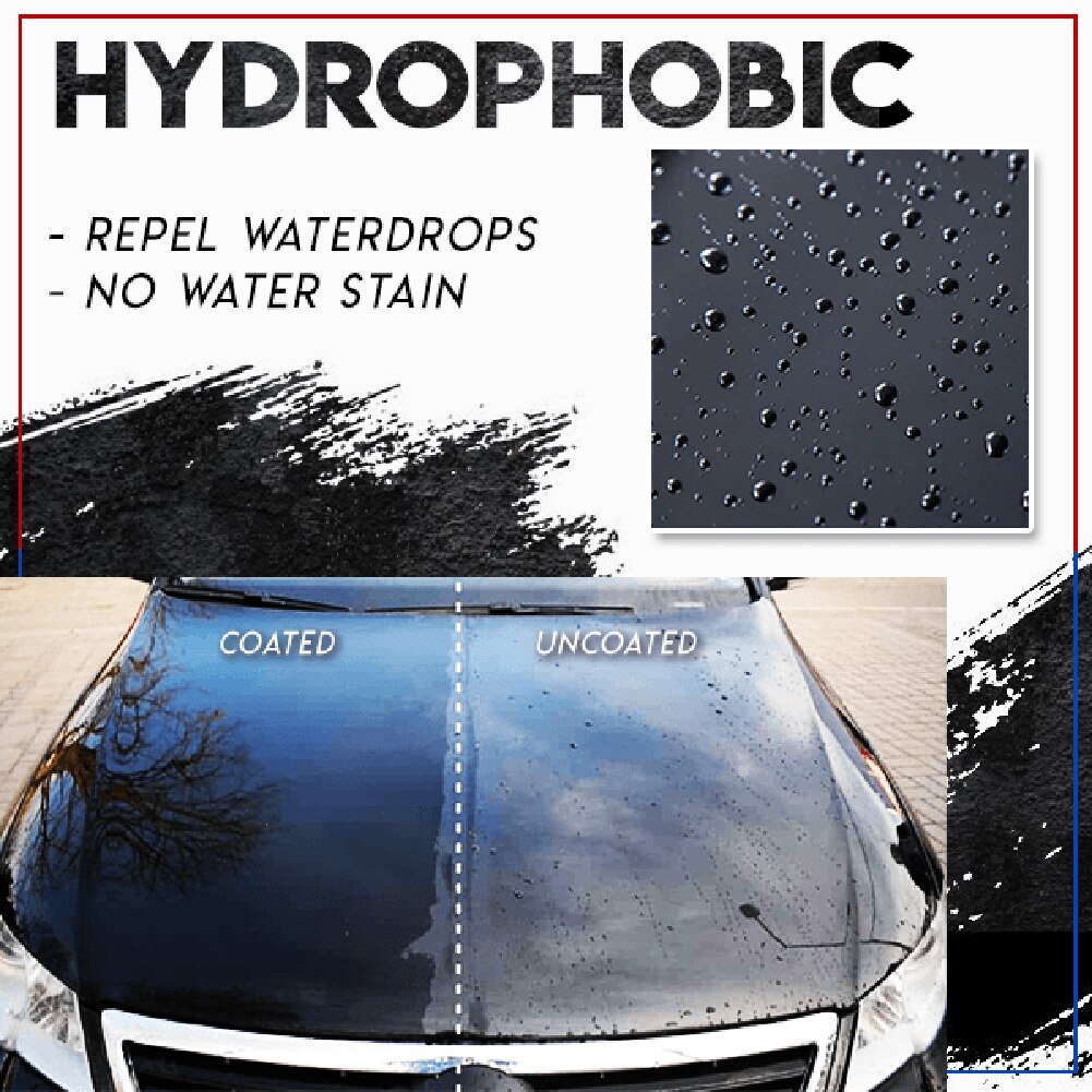 Anti-Scratch Auto Liquid Coat Super Hydrophobic Glass Coating Paint Care Polish Detailing Coating Car Scratch Repair Spray 120ml