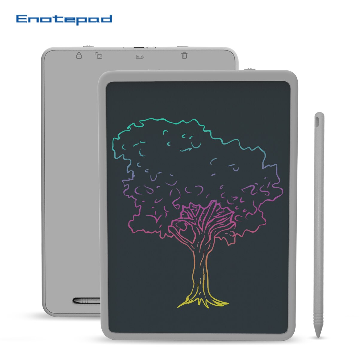 Enotepad LCD Writing Tablet - 11 Inch Screen - Multi-Color Handwriting - Digital Note Pad with Stylus