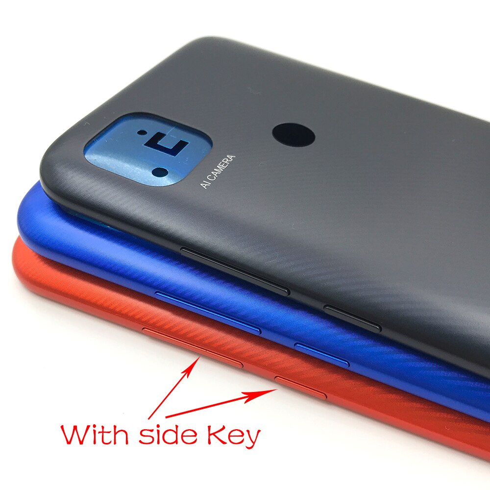 Für Xiaomi Redmi 9C Zurück Batterie Abdeckung Zurück Glas Tafel 9C Hinten Gehäbenutzen Tür fallen Für Redmi 9C Profi Zurück batterie Abdeckung + Seite Schlüssel