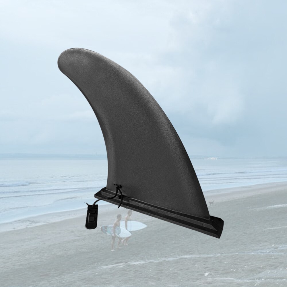 1Pc Inflatable Surfboard Caudal Fin Marine Slide-in Large Fish Fin Detachable Splitter Paddle (Black)
