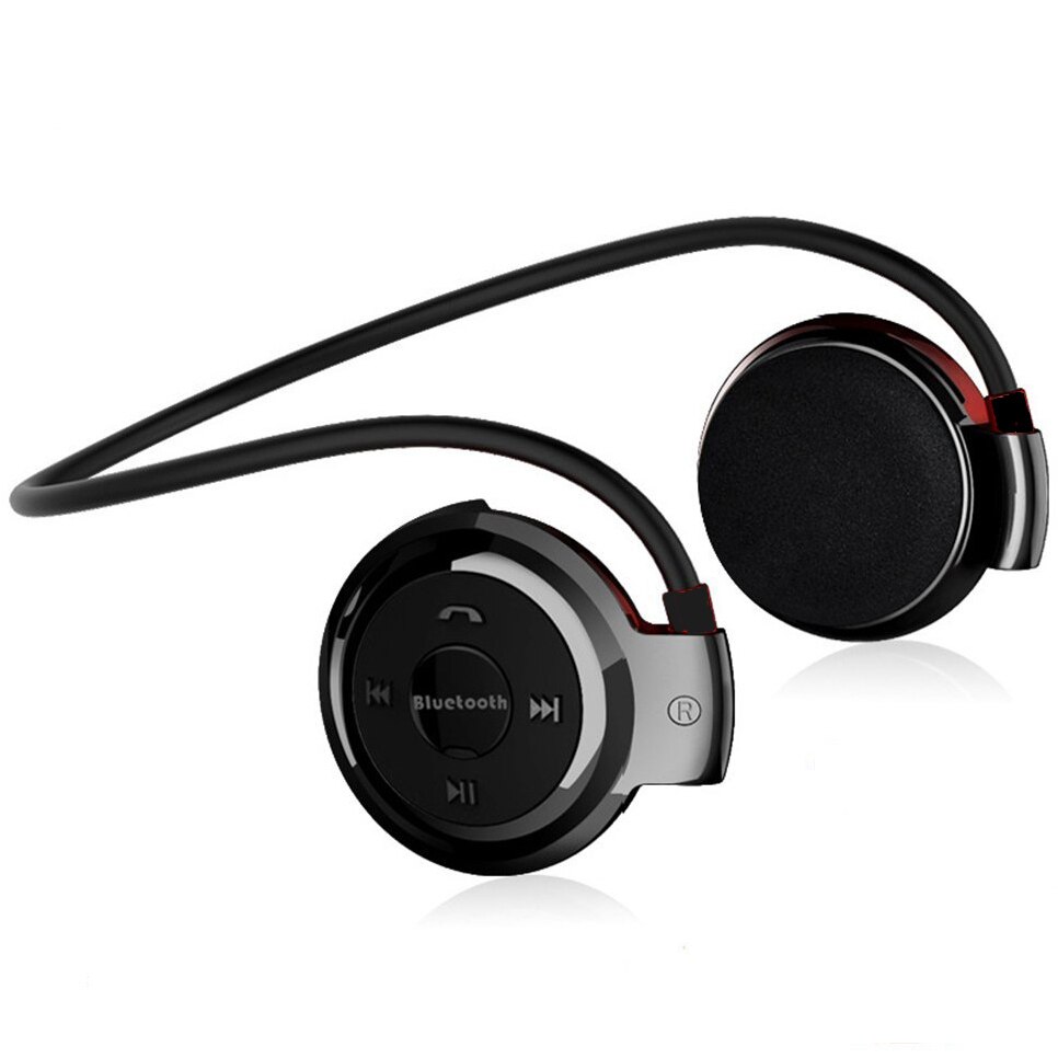 NVAHVA Bluetooth Kopfhörer MP3 Spieler Sport Drahtlose Kopfhörer Karte MP3 Spieler mit FM Radio Mikro SD Karte Spielen Max zu 32GB: Schwarz