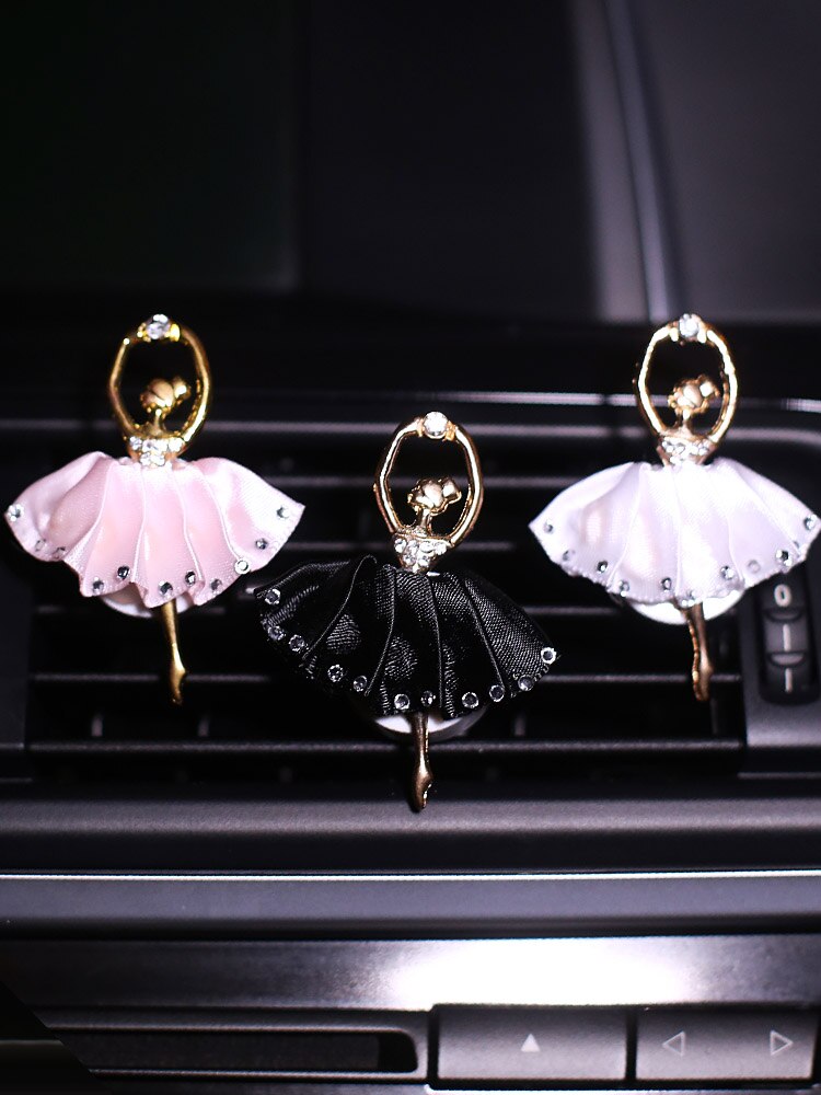 Dejlig diamant sæt ballet pige bil outlet dekoration bil bil interiør tilbehør klimaanlæg parfume parfume klip