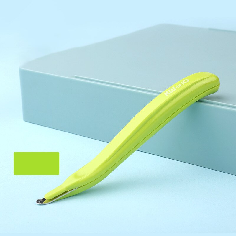 Grampo portátil agulha removedor removível magnética labor-saving ferramenta de remoção para ferramentas de escritório doméstico escola estacionária: Green