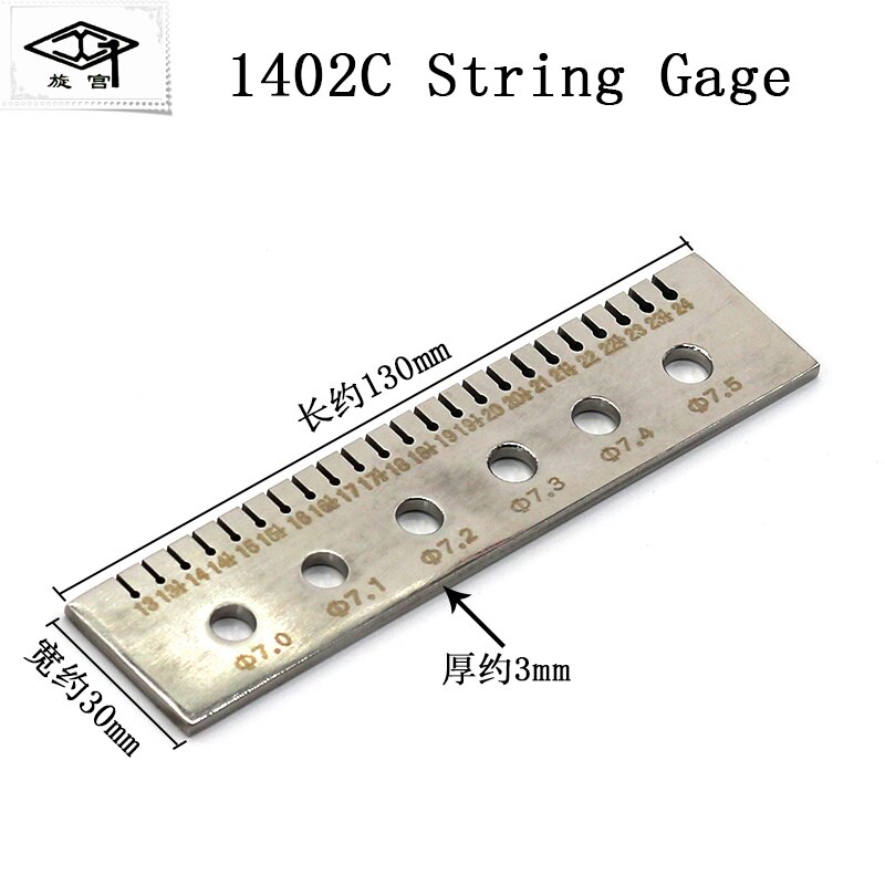 Xuangong Piano Tools 1402 String Measuring Instrument Scale String Model Measuring Tool High-pitch Piano Strings: 1pc 1402C