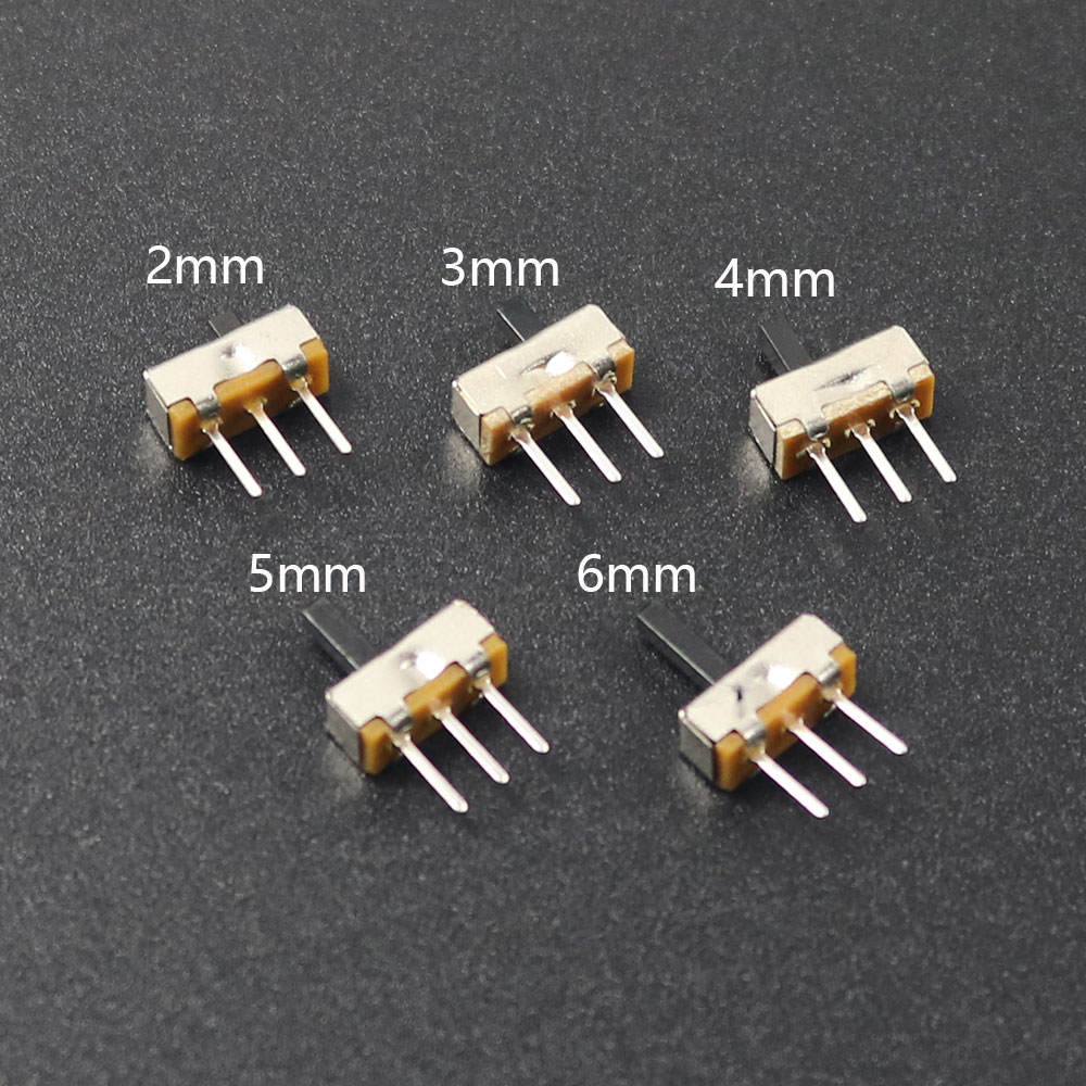 SS12D00-Mini Sliding Switch, 3Pin, 1P2T, 2 Positions, , Fist, 3mm, 4mm, 5mm, 6mm, micro Sliding Switch, 10/20/50pcs