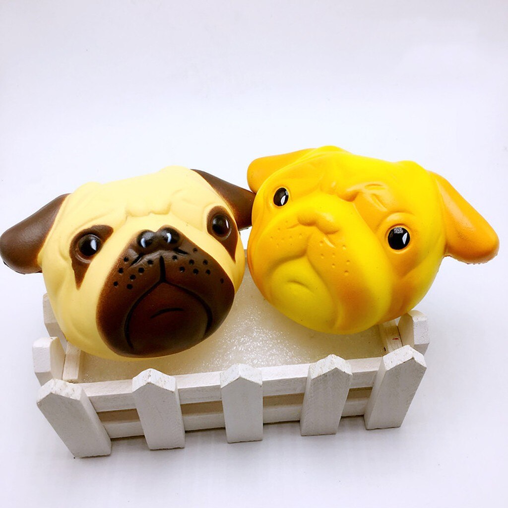 Mini Franse Bulldog Zachte Squishies Pop Voor Kinderen Leuke Puppy Hond Geurende Langzaam Stijgende Toy Stress Relief Squeeze Speelgoed