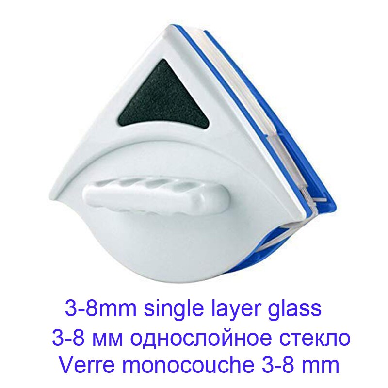 Dobbeltsidet magnetisk vinduesvisker højhusrengøringsbørste vinduesglasbørste til vask af husholdningen: 3-8mm enkelt lag