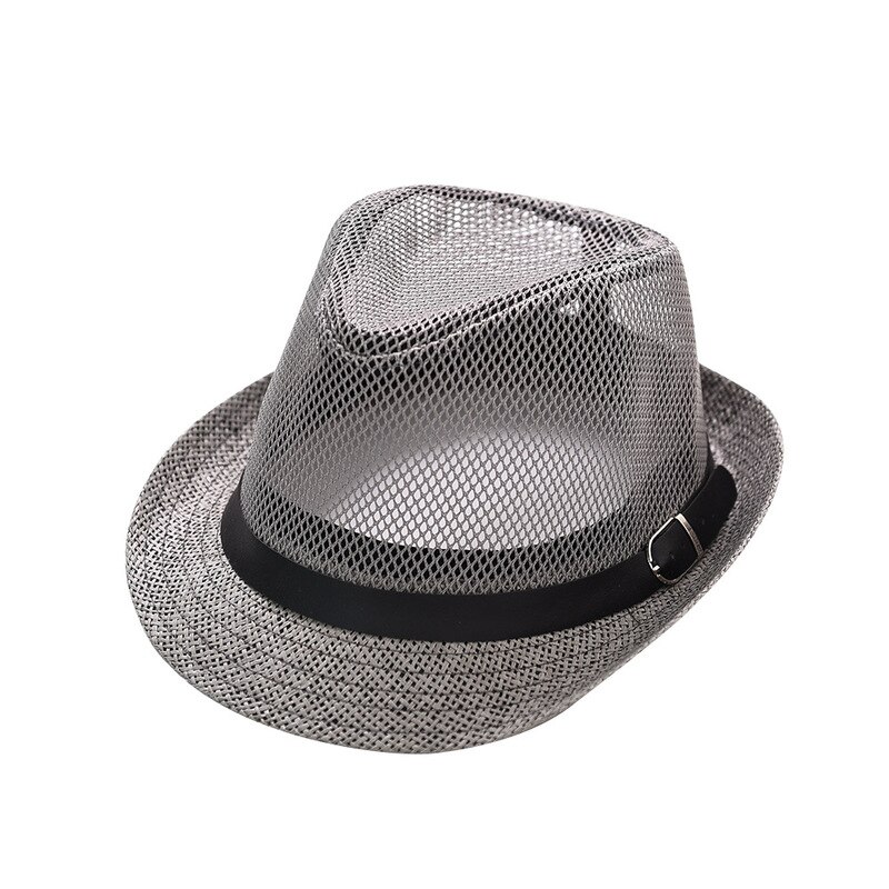 Bowl hat, men and women leisure, European and American ventilated mesh jazz hat couples summer beach shade foreign trade hat