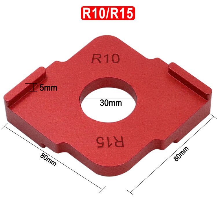 2 st aluminiumlegering radie jigg fräsmallar radie quick-jigg fräs mallar för fräsning av rundat hörn  r10 r15 r20 r30