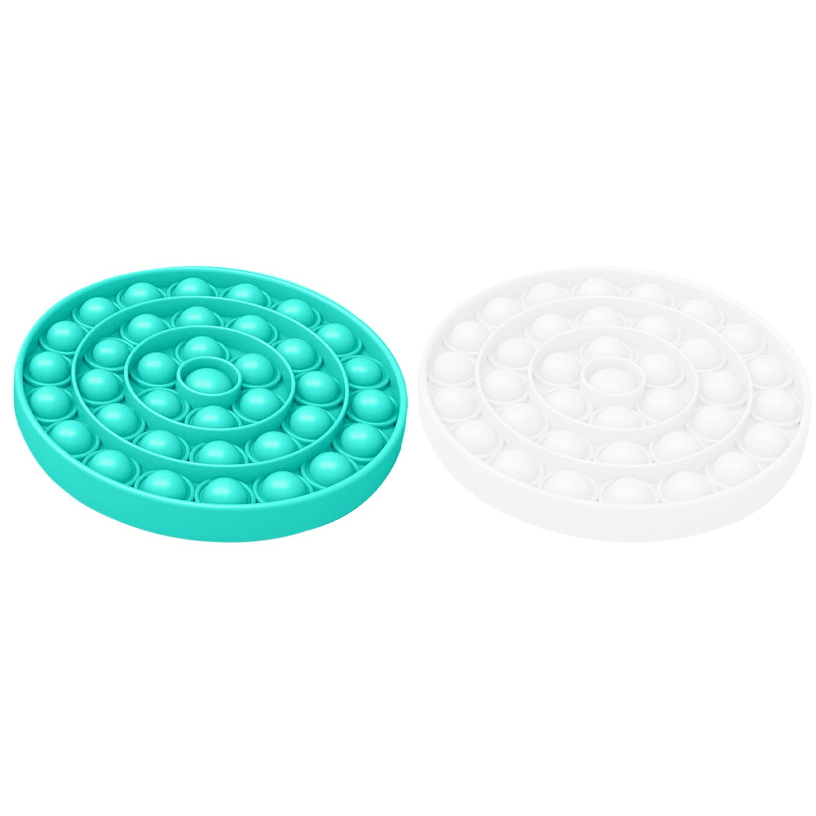 2pcs Push Pop Bubble Fidget Toys Pop It Anti-stress Pop It Stress Toy Pop Figet Toy Pop It Fidget Stress Decompression Toys: O