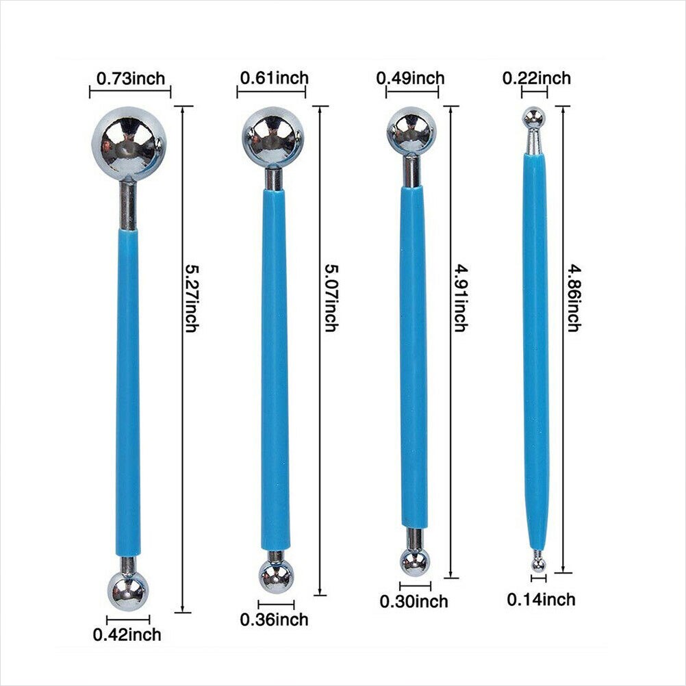 25Pcs Mandala Dotting Tools Paintbrush DIY Painting Tool Rocks Stone Template Clay Dotting Tools