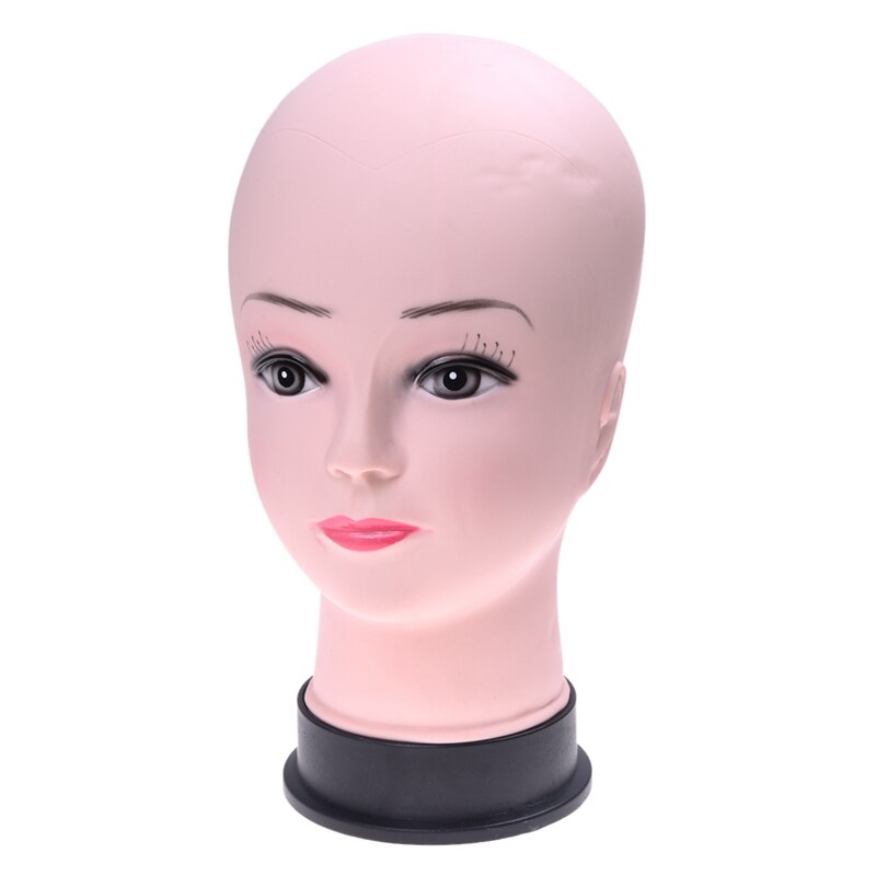 Mannequinkopf Glatt - PVC-Kopfmodell Für Perücken, Hüte & Make-up-Übung (für Salon Und Zuhause)