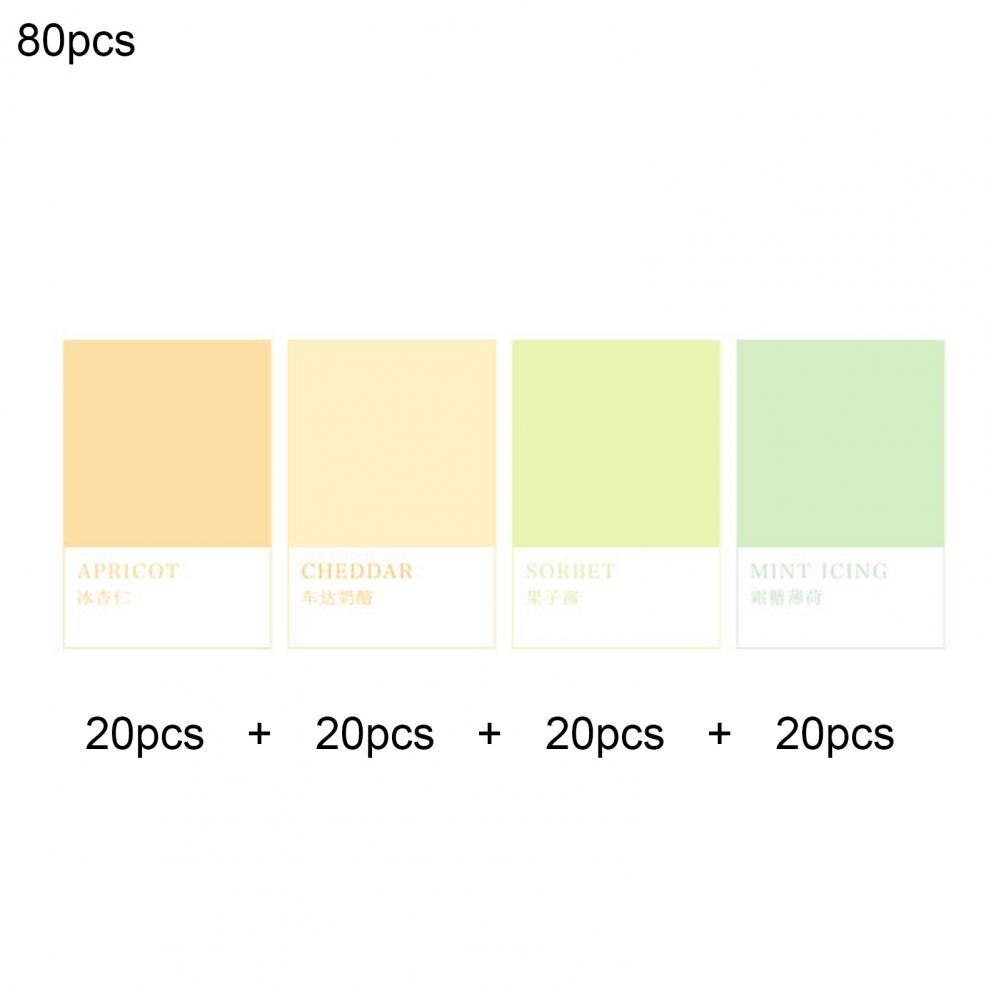 Widely Use 80Pcs/Set Practical Lovely Stickers Bookmark Marker Memos Premium Sticky Memos Cute for Home:  2