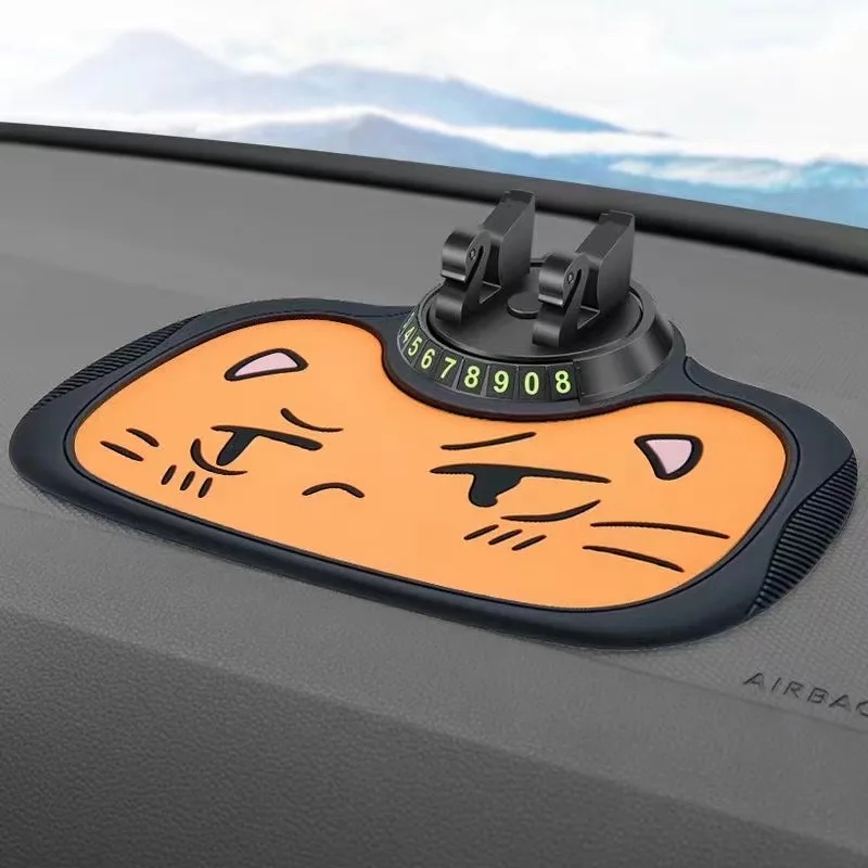 Auto Anti-Rutsch-matt Auto Telefon Halfter Nicht Unterhose Klebrige Anti Rutsche Multi-funktionale Bindestrich Telefon Halterung Silikon Armaturenbrett Auto Pad matt: schwarz