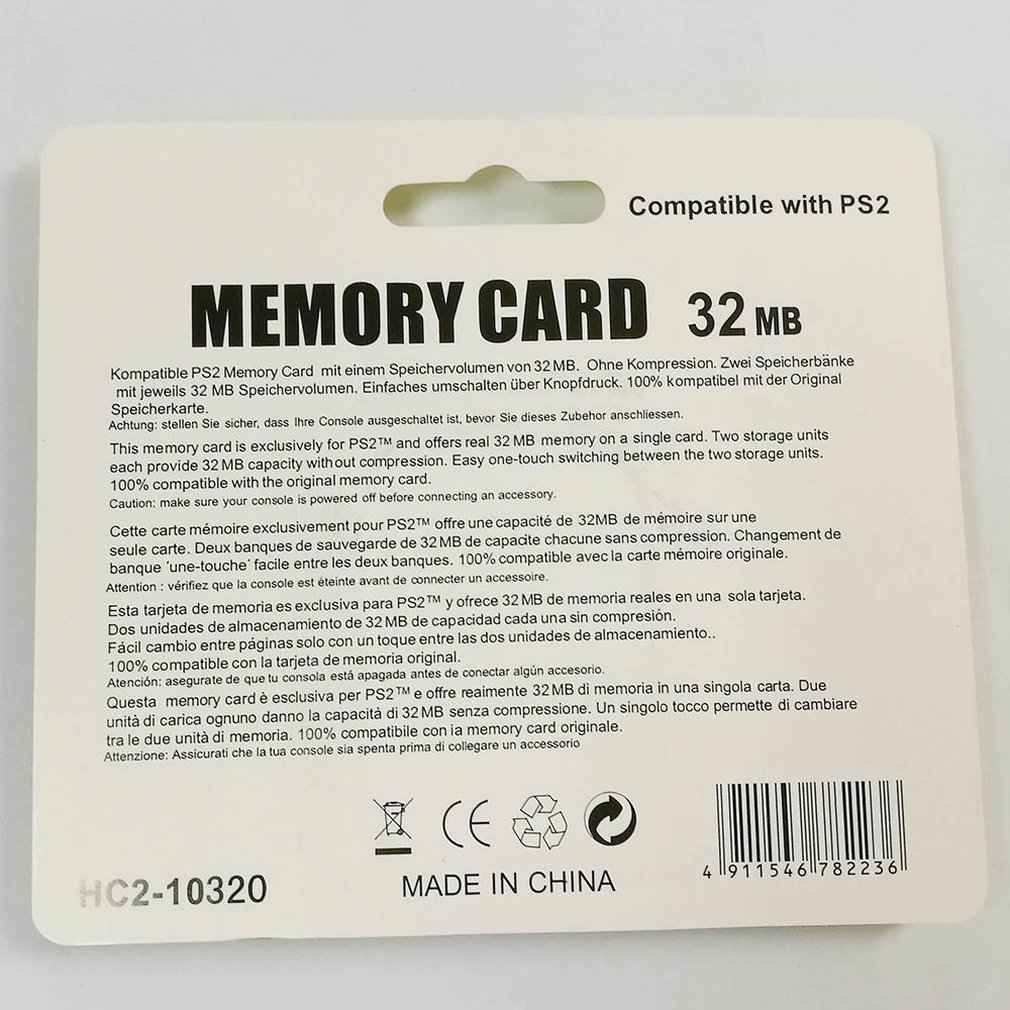 Tarjeta de memoria de expansión de 8MB, 16MB, 32MB, 64MB, 256MB, adecuada para Sony Playstation 2 PS2, 8MB negra de tarjeta de memoria,