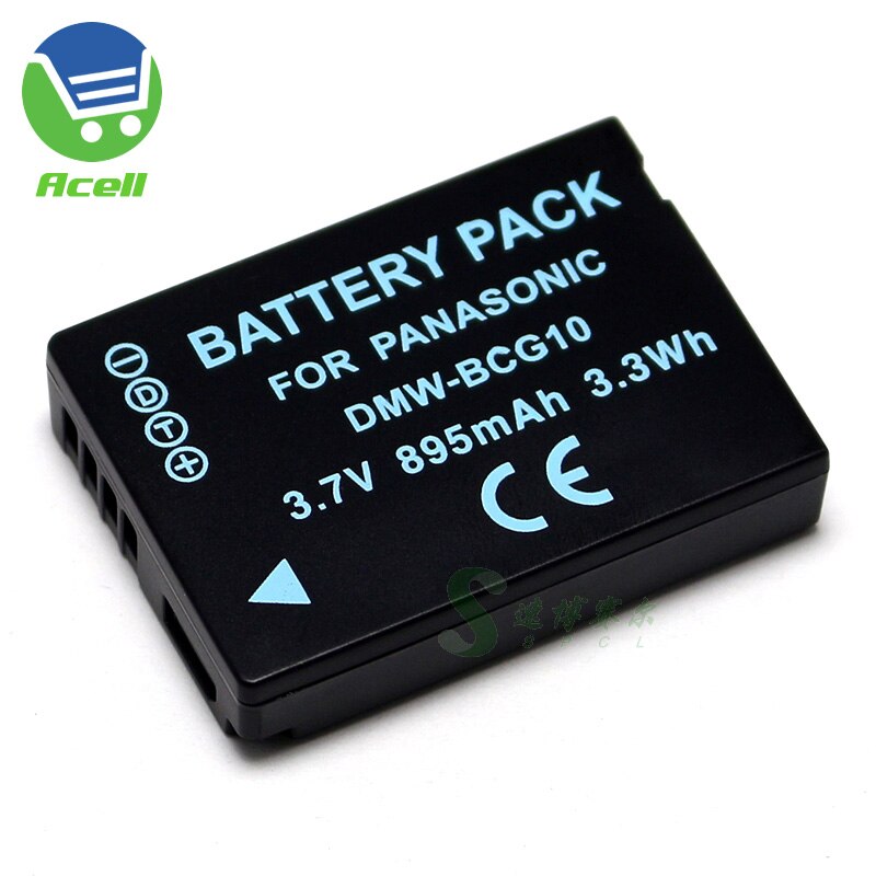 Dmw-bcg 10 batteri + usb-laddare för panasonic dmc -zr3 dmc -3 d 1 dmc -tz6 dmc -tz7 dmc -tz8 kamera byt ut dmw-bcg 10e dmw-bcg 10pp: 1 batteri