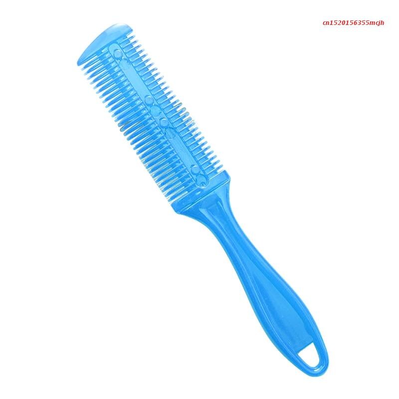 Hair Cut Styling Kapper Schaar Scheermes Magic Blade Kam Kappers Tool Kit Dubbelzijdige Messen Haar Schaar Voor: Blue