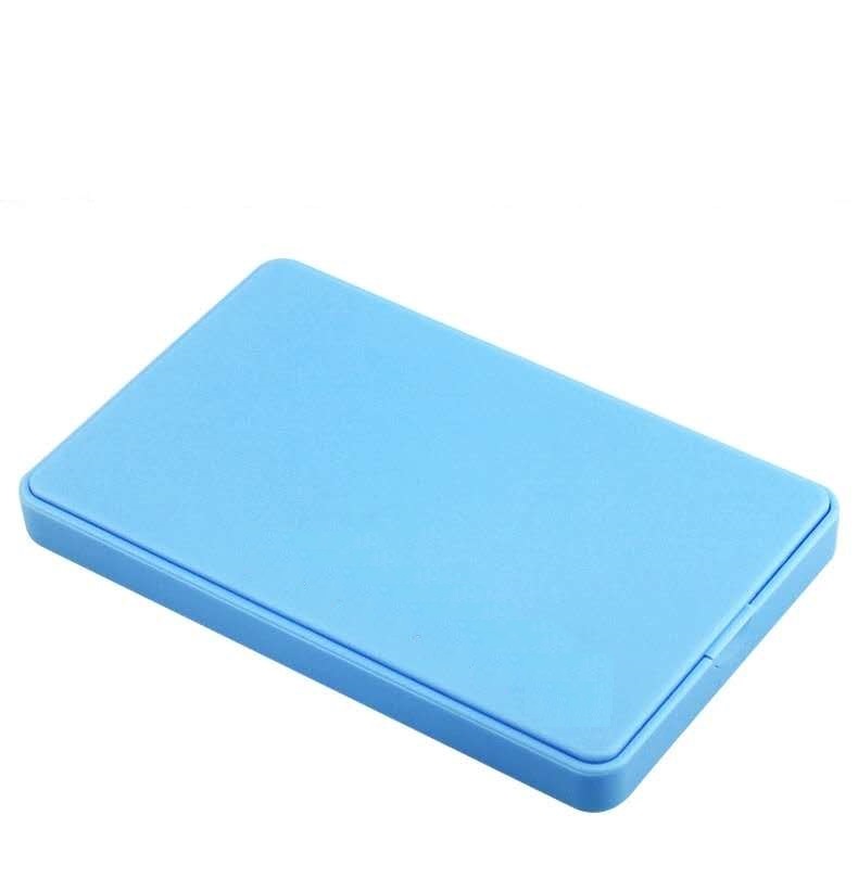 2,5-Zoll-SATA-USB3.0-HDD-Gehäuse für mobile Festplatten für externe SSD-Speicher-HDD-Box: Blau