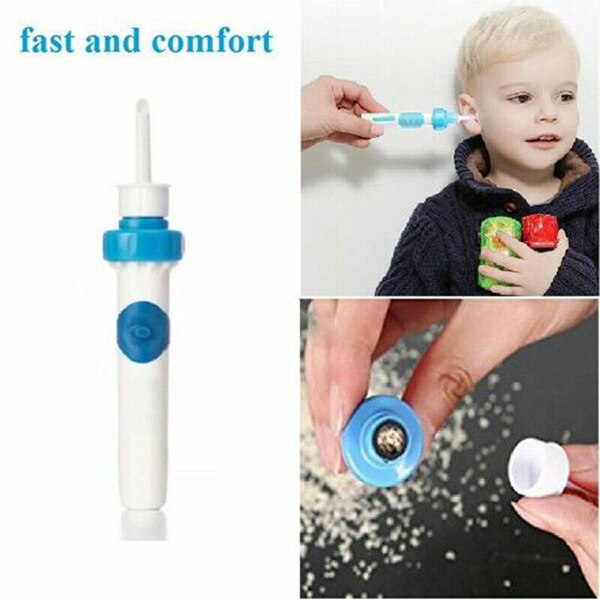 Electric Cordless Vacuum Ear Cleaner Safe Painless Cleaning Wax Remover Tool M2