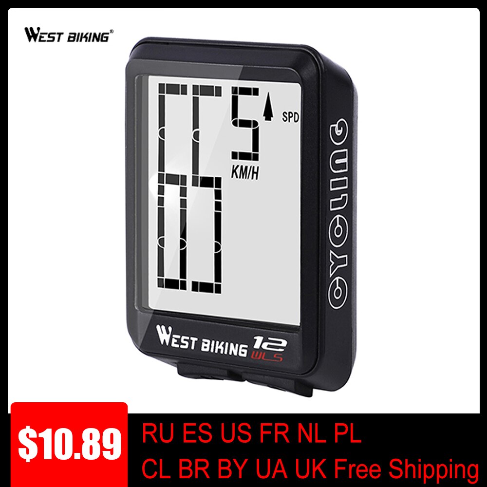 Waterproof Cycling Computer Wireless Wired MTB Bike Bicycle Speedometer Computer Stopwatch LED Digital Rate Cycling Odometer