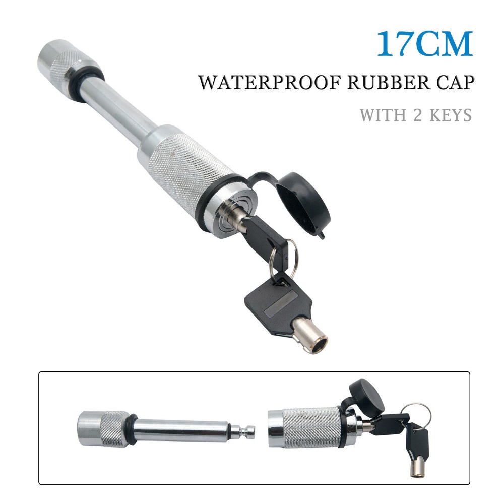 Waterproof Hitch Pin Lock Tow Bar Tongue Anti Theft For CARAVAN TRAILER 4WD TOWBAR 5/8"