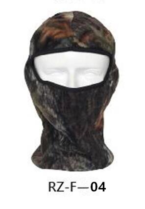 , pasamontañas de cuello polar térmico de camuflaje, máscaras cálidas para deportes al aire libre, gorra de ciclismo a prueba de viento, máscara facial completa para esquí de invierno: RZ F  04