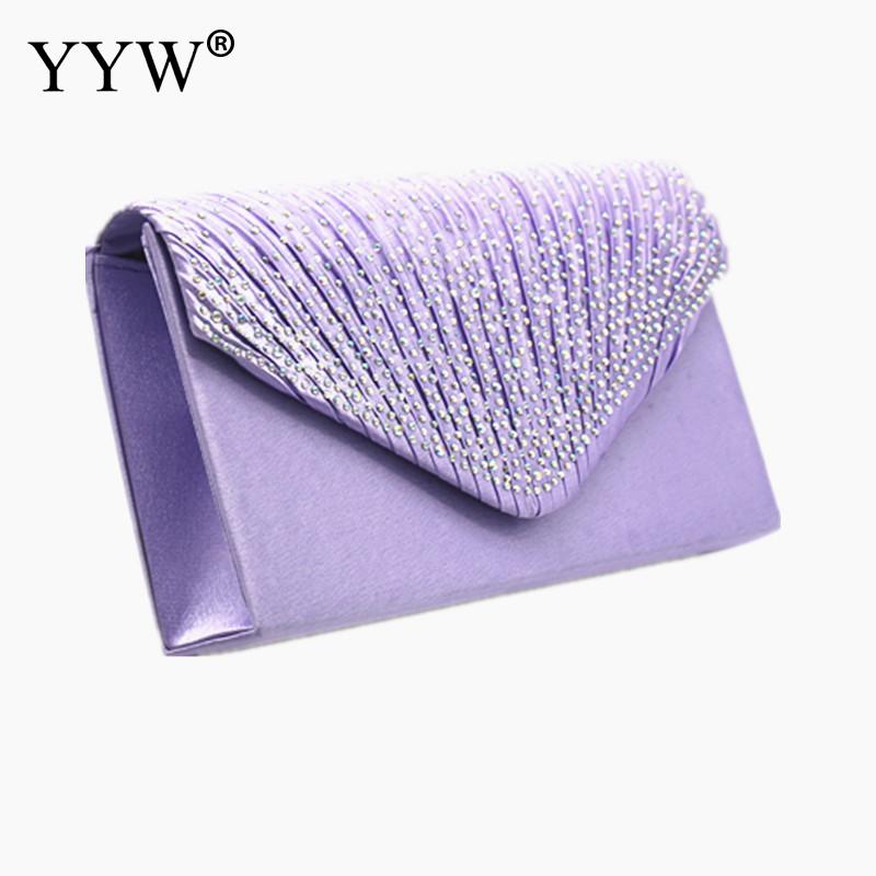 Purple Women Wedding Clutch Luxury Handbag Women Bags Clutch Female Yellow Summer Clutches Female Evening Prom Bag: viola