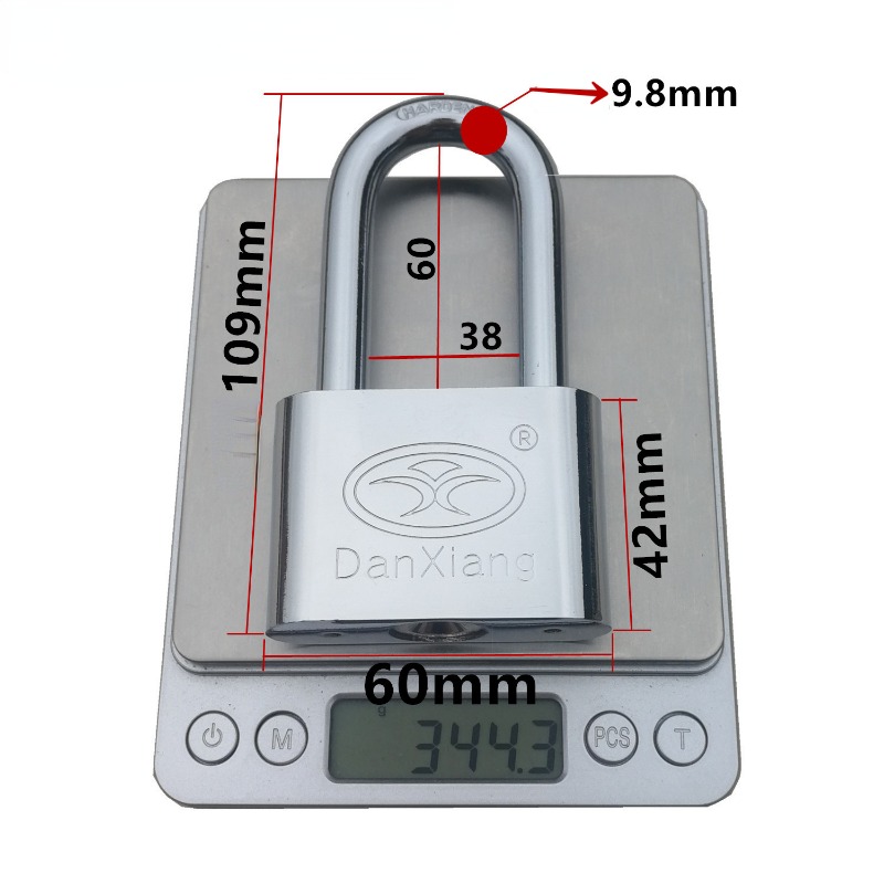 One key can open multiple locks, unlocking and opening multiple locks of the same model and size door lock Hanging （1 key）: SKY BLUE