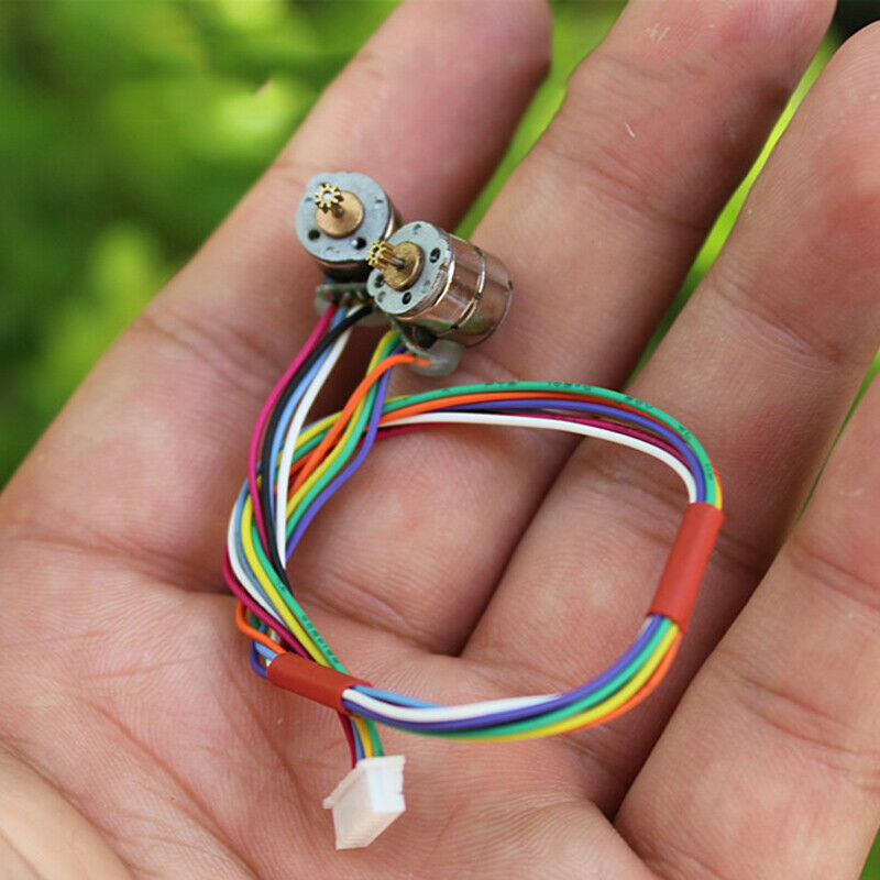 1 Paar Mini 8Mm Stappenmotor 2-Fase 4-Draads Stappenmotor Met 9 Tanden Koperen Gear hoge Kostbare