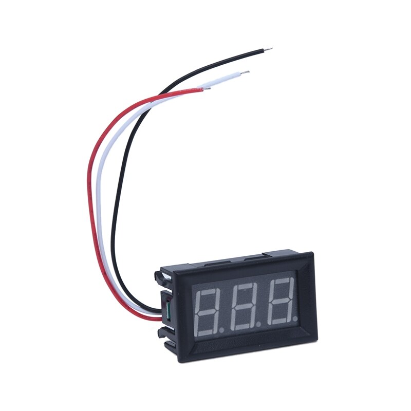 Mini Panelmeter Voltage Voltmeter Dc 0 - 30V 20 Ma Geel Drie Kabels: Default Title