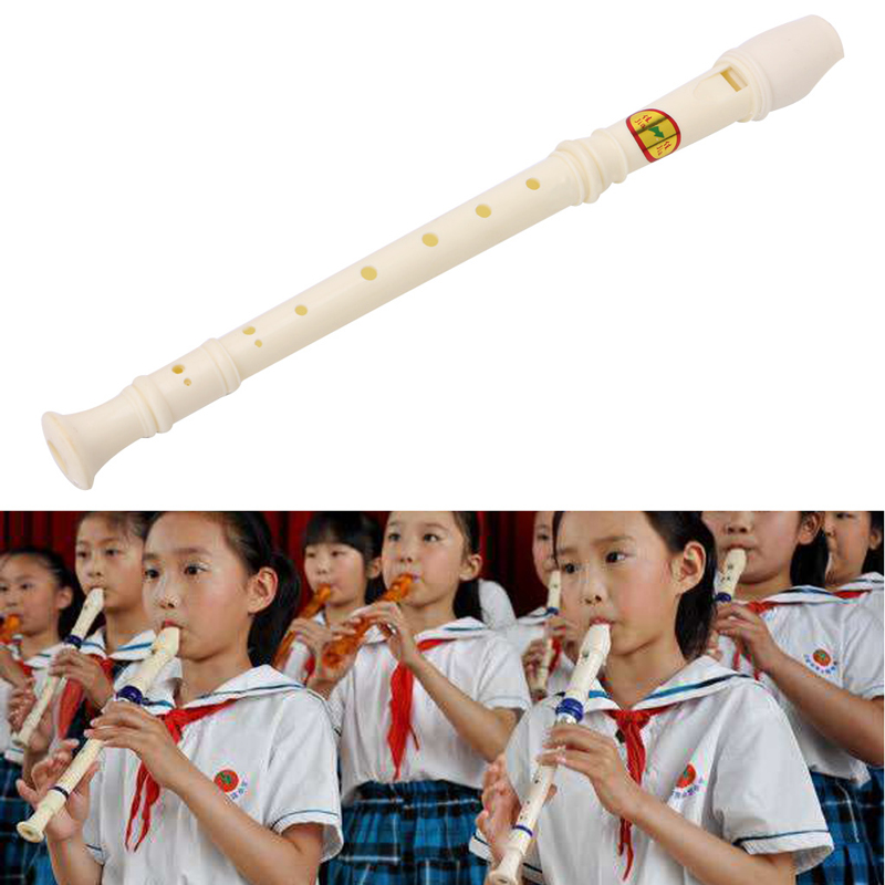 Musical Plastic Instrument Soprano Recorder Long Flute 8 Holes Wind & Woodwind Band Orchestral Flutes