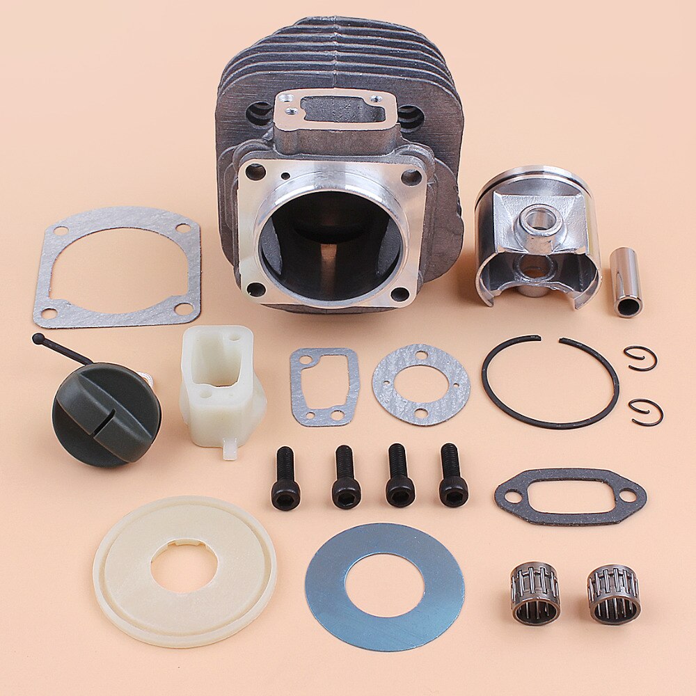 50mm motor cylinder stempel leje pakning genopbygningssæt passer til husqvarna 61 268 xp 268xp gas motorsav reservedele nikasil plade