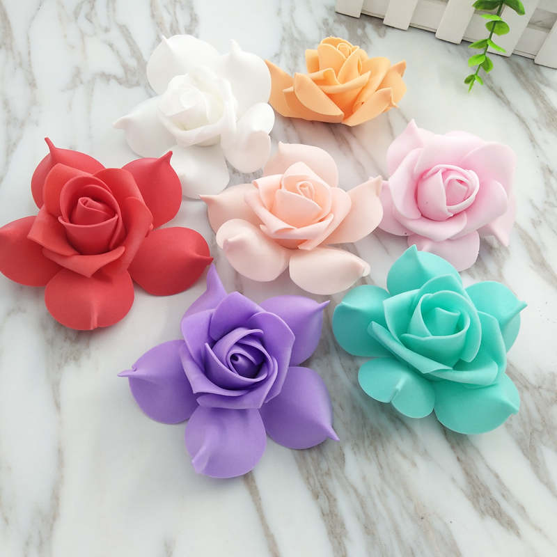 Tee itsesimulaatio pe foam rose kukka pallo kukka-asetelma kaaria 4.5 cm 5 kpl