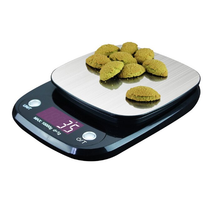 10kg /1g LCD Backlight Digital Kitchen Scale Stainless Steel Electronic Scales Cooking Food Balance Measuring Weight: CHH10KGB