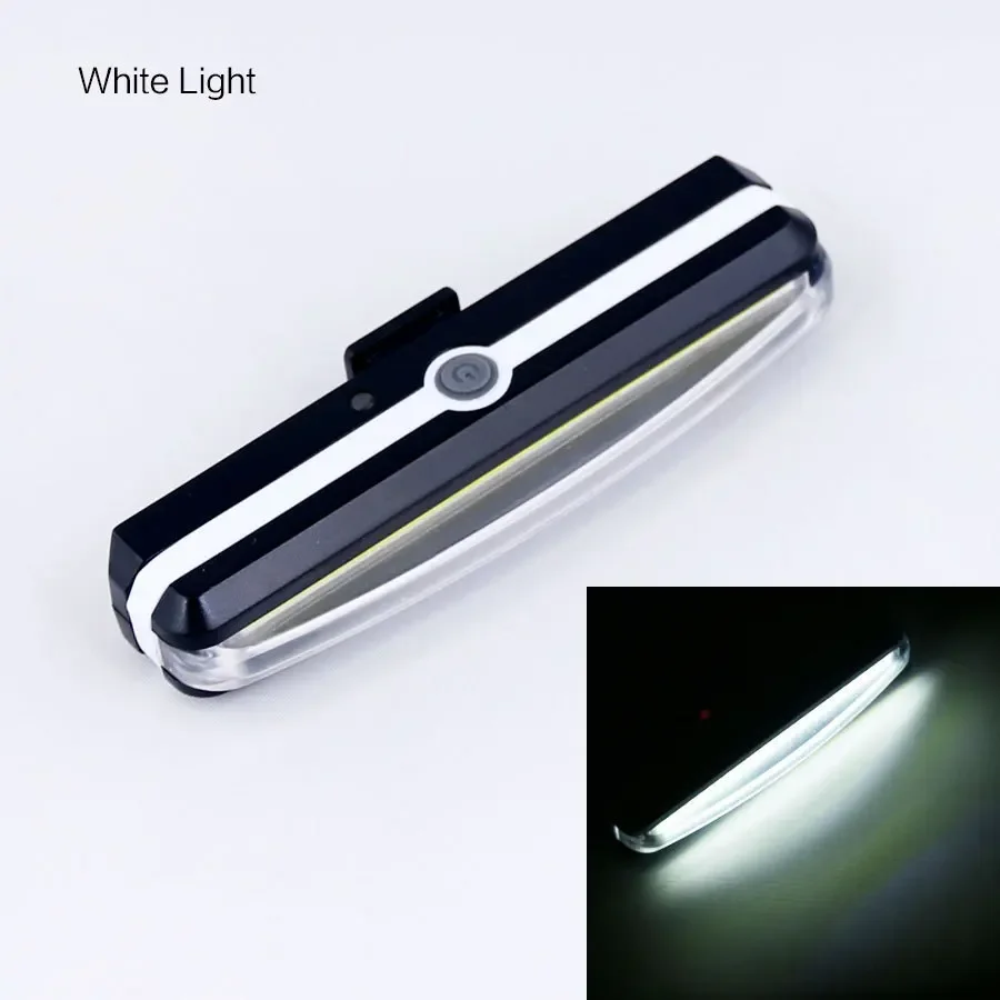 BUCKLOS Fietslicht COB Voor Achter Fietsverlichting LED Oplaadbare Mountain Road Fietslamp MTB Achterlicht Fietsen Zaklamp: Bordeaux