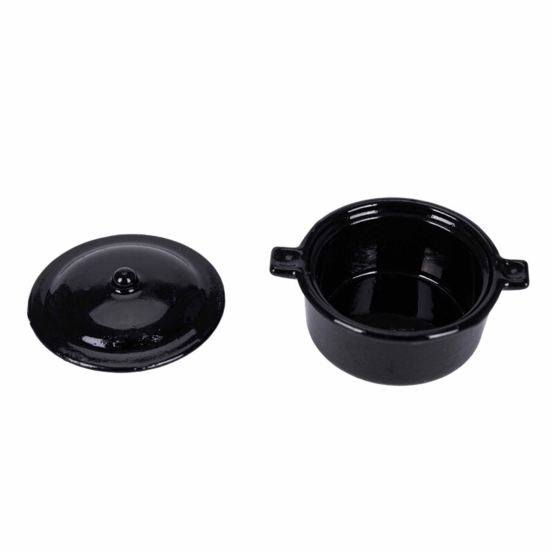 Domek dla lalek miniaturowe naczynie kuchenne naczynie robić zapiekanek danie gulasz patelnia Stockpot 12. Skala