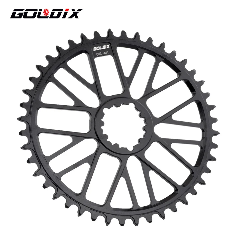 Goldix ultralichte fiets crankstel met directe montage van smal/breed tandwiel en 0mm offset tanden voor mtb/racefiets crankstel
