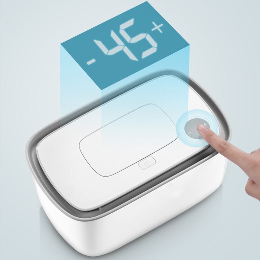 Elektrisk baby vådt vævsdispenser papirtaske serviet opvarmning opbevaringsboks varmere temperaturkontrol termostat klude varmelegeme