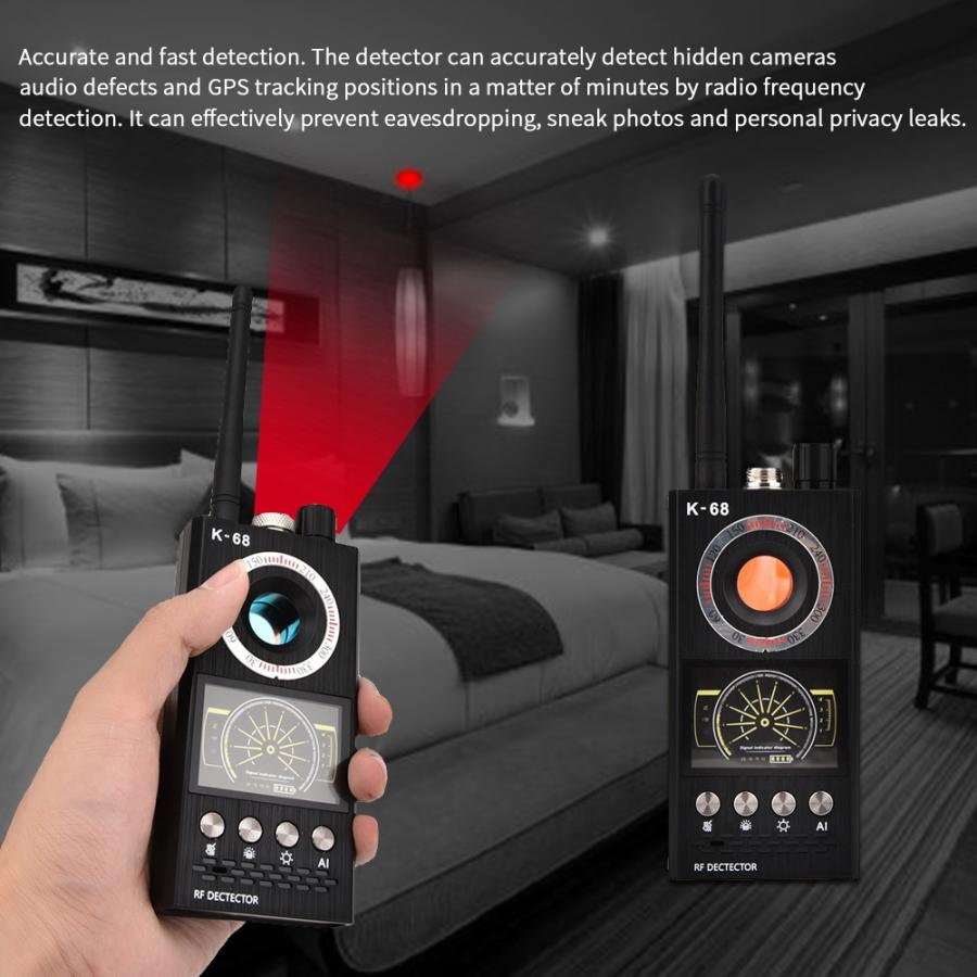 K68 Rf Scanner Detector Spionage Camera Finder Bug Detector Wifi Signaal Gps Radio Telefoon Apparaat Finder Prive Beschermen Beveiliging