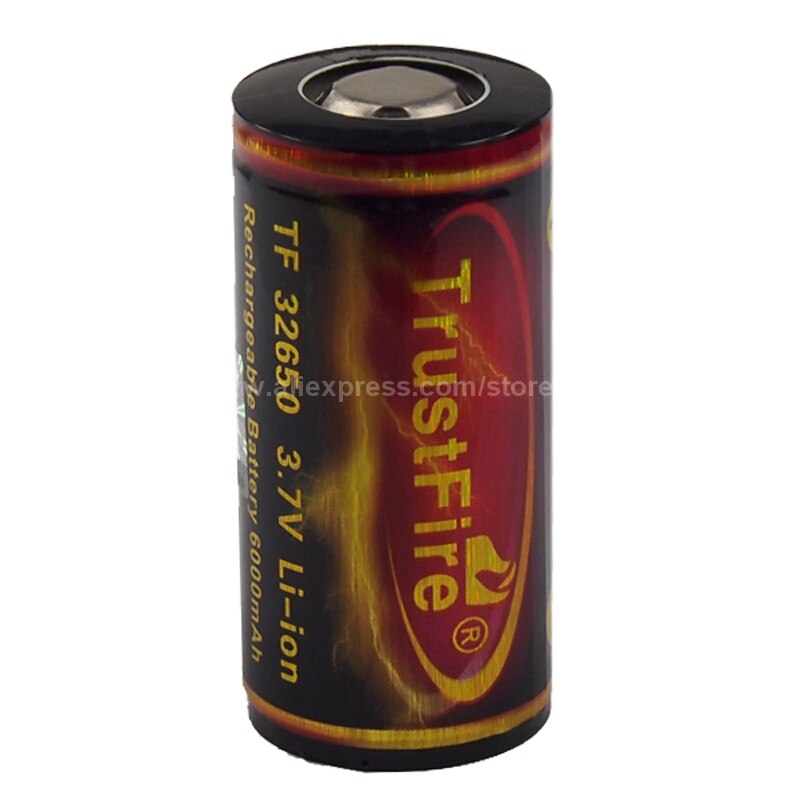 Trustfire 32650 3.7 v 6000 mah oplaadbare ion 32650 batterij met pcb